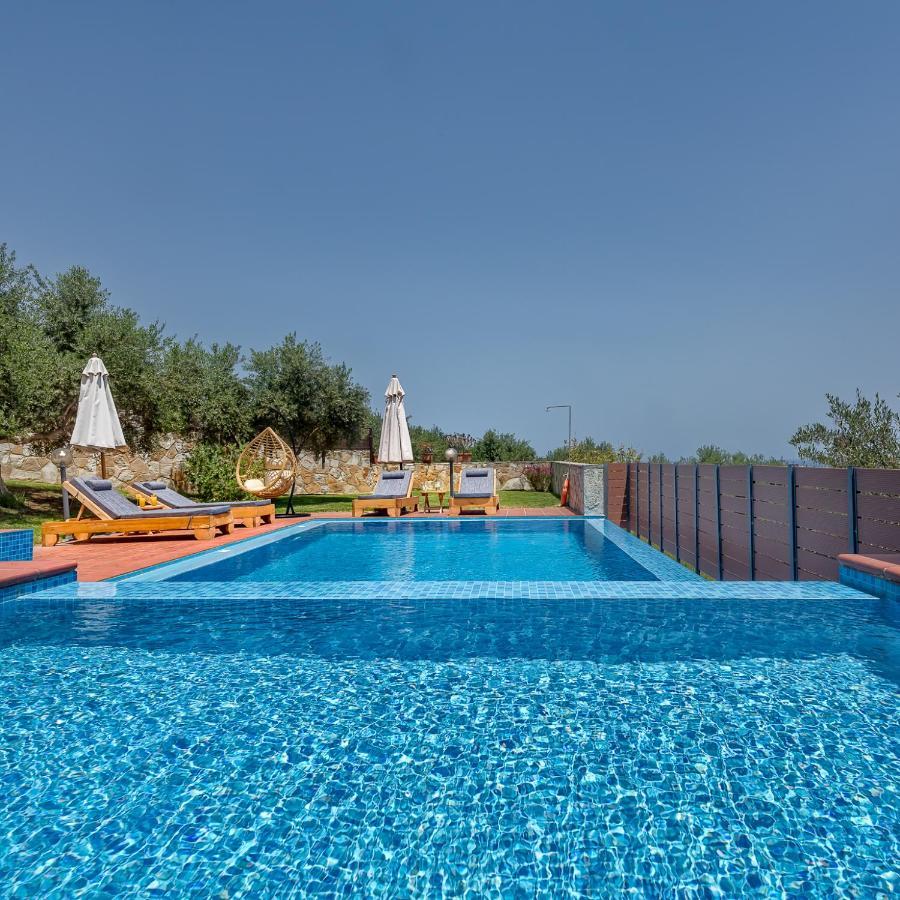 Villa Katerina With Eco Heated Pool Spilia  Bagian luar foto